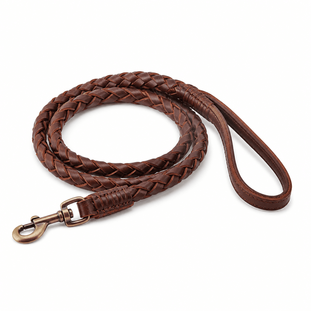 Braided Leather Leash